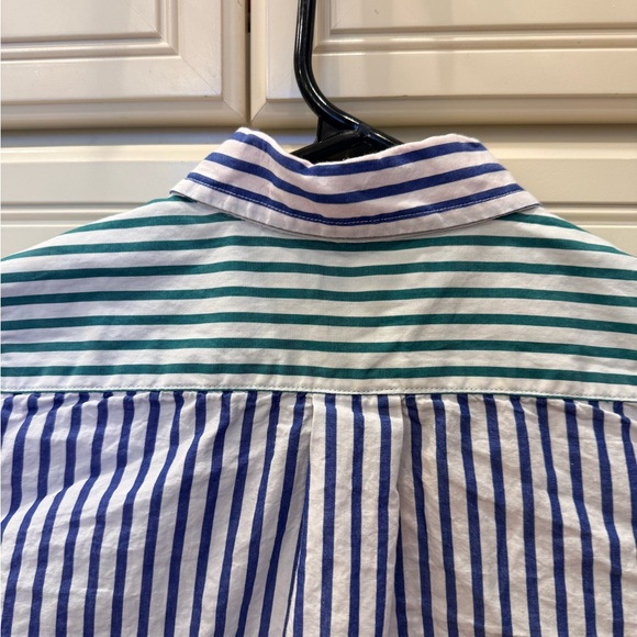 Ralph Lauren Striped Cotton Poplin Fun Button-down Shirt - Picture 6 of 8